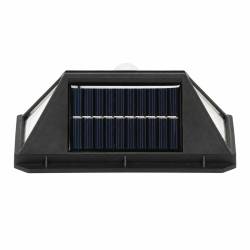 Lampa solara de perete, cu senzor de miscare, 100 LED, 14x6x10 cm, alb
