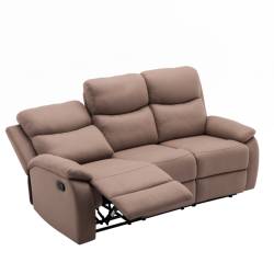 Set canapele relax pentru living, 3 piese, configuratie 3+2+1 locuri, cu 5 functii de relaxare si spatare reglabile pentru confort la citit si viziona