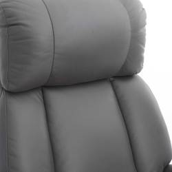 Fotoliu relax recliner rotativ 360°, cu spatar reglabil si inclinare, suport picioare extensibil automat la inclinare, tapiterie textila cu aspect de