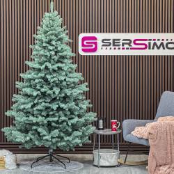 Brad artificial Christmas Deluxe by Sersimo, Kovalivka Select argintiu, integral 3D, 230 cm