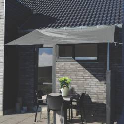 Copertina prelata de soare, dreptunghiulara, impermeabila, cu protectie UV, 300x250 cm, gri