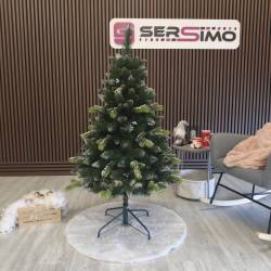 Brad artificial Christmas Deluxe by Sersimo, Diamant, 2D+3D, 150cm