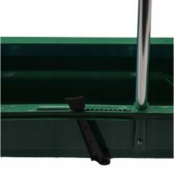 Distribuitor manual pentru seminte si ingrasamant cu reglaj 10 trepte, rezervor 12 litri, 110x57 cm