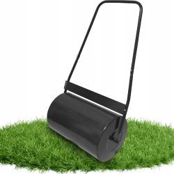 Rola manuala tavalug pentru nivelare gazon, metal, rezervor umplere apa sau nisip, latime lucru 42 cm, diametru 30 cm