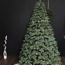 Brad artificial Christmas Deluxe by Sersimo, Canada argintiu, 3D, 210cm