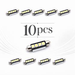 Pachet 10 Leduri auto Sofit 41mm 3W can-bus Carguard
