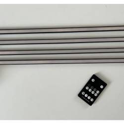 Set iluminare led pentru riflaje MDF, varianta II, 2 lampi x 1 metru, 520 lm, 5.6W, telecomanda
