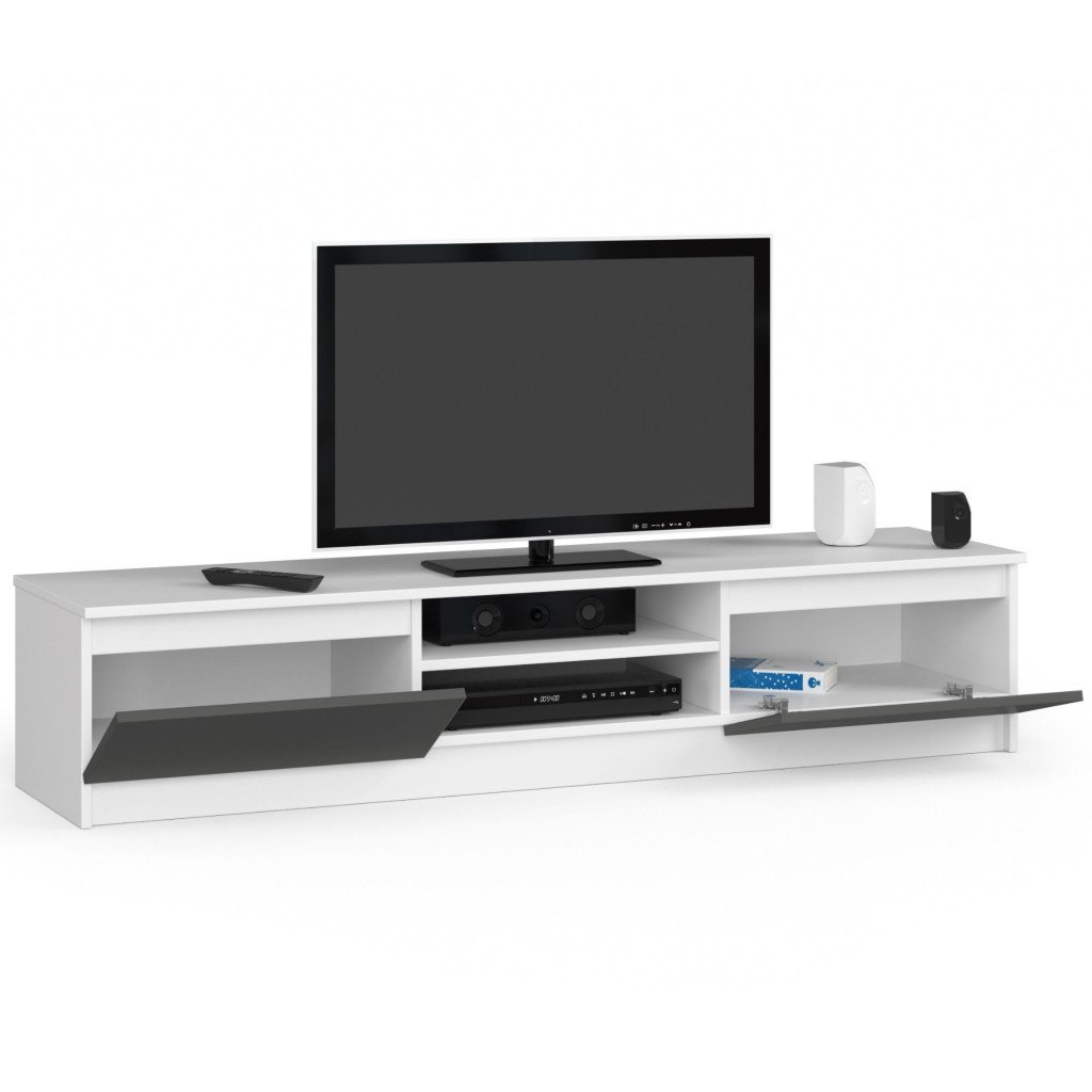 szafka-rtv-160-cm-pod-telewizor-biala-grafit-szary-1