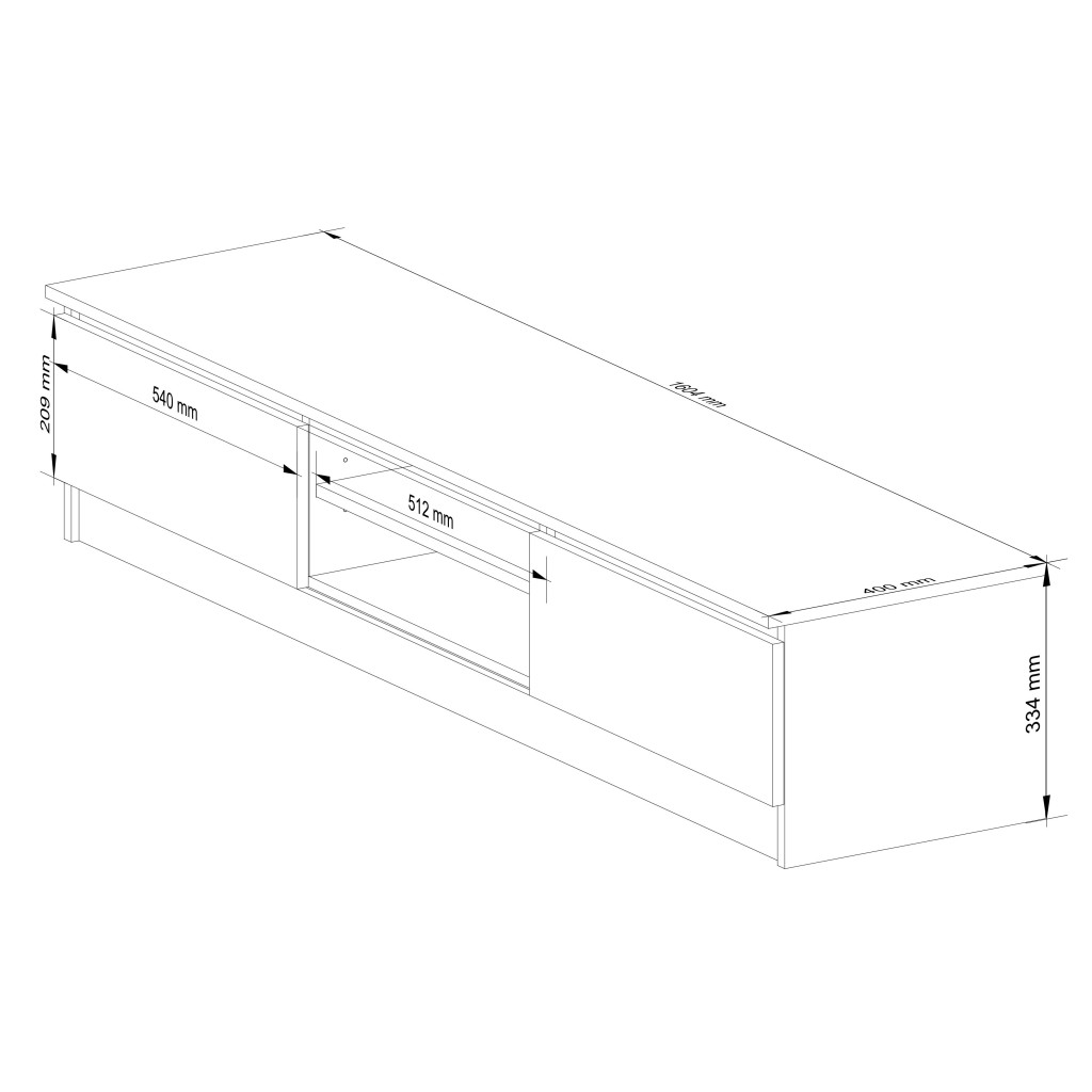 szafka-rtv-160cm-biala-sonoma-2